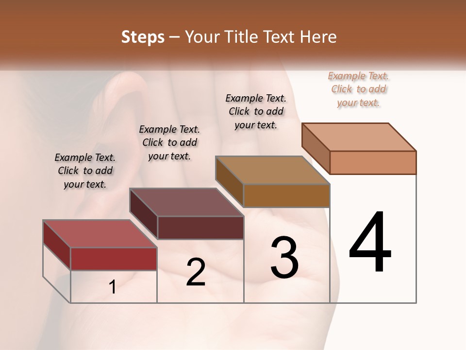 White Hand Young PowerPoint Template