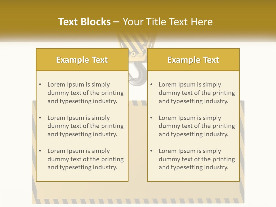 Construction Clear Yellow PowerPoint Template