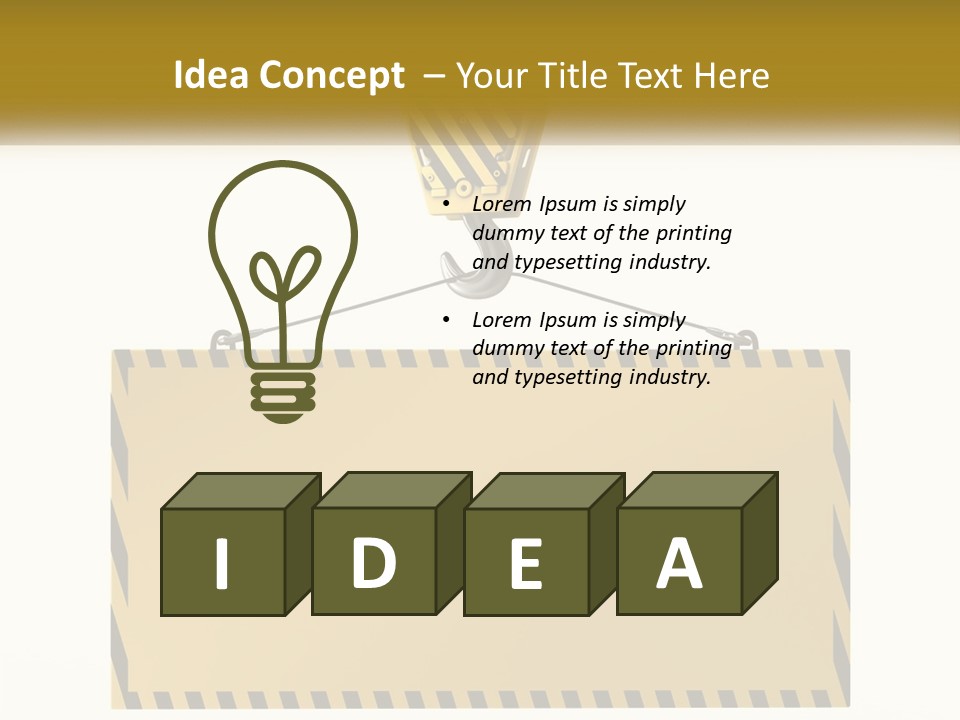 Construction Clear Yellow PowerPoint Template