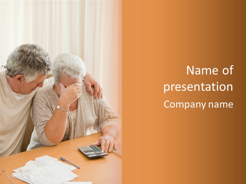 Bill Work Holding PowerPoint Template