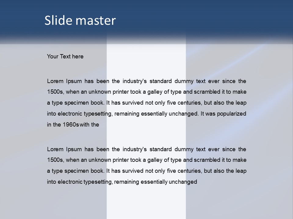 Metallic Reflective Silk PowerPoint Template