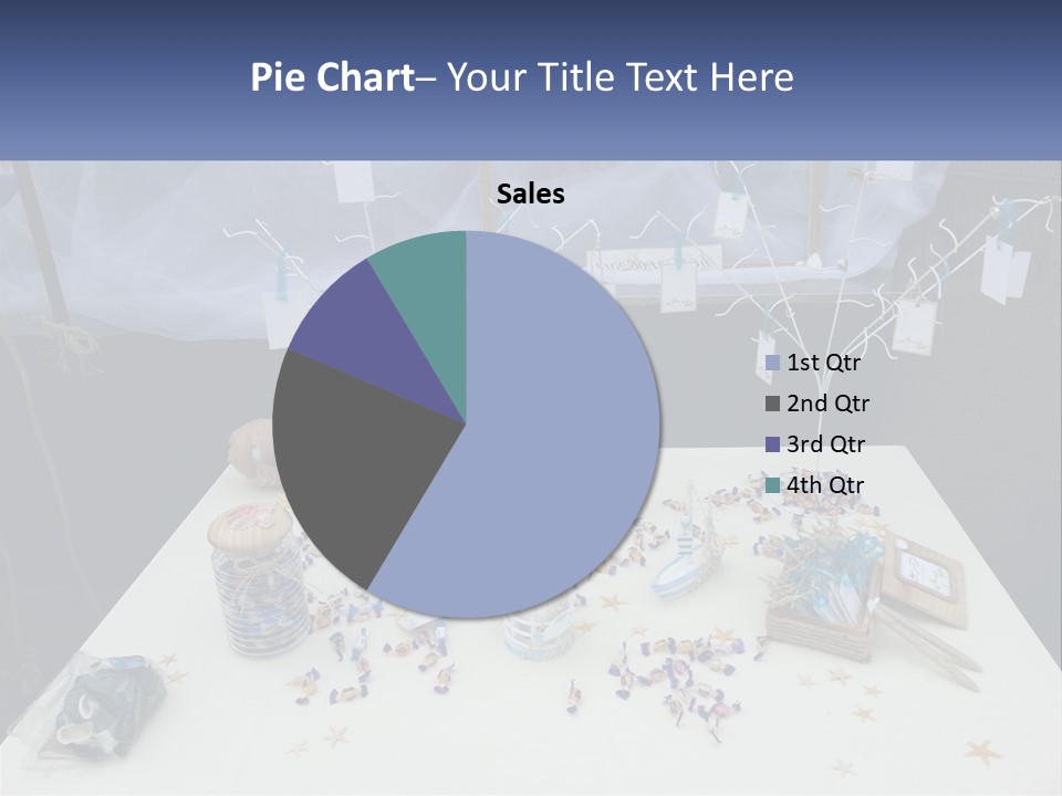 A Table Topped With Lots Of Items On Top Of A White Table PowerPoint Template