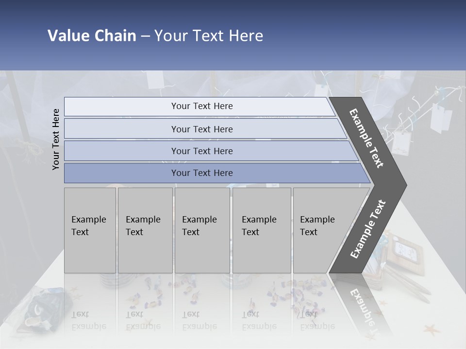 A Table Topped With Lots Of Items On Top Of A White Table PowerPoint Template