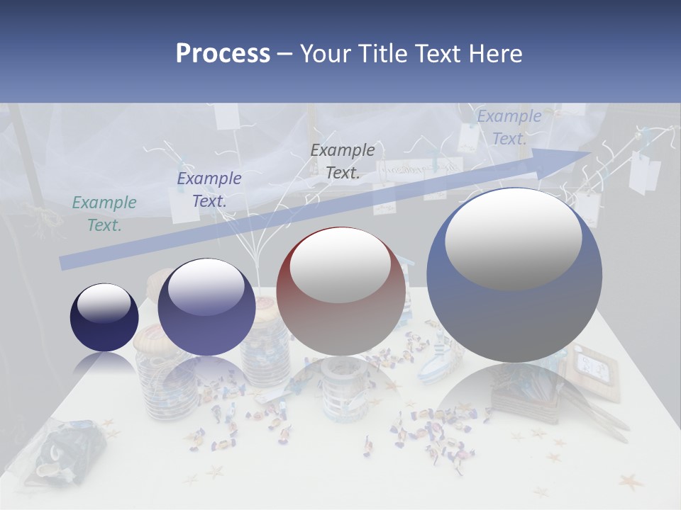 A Table Topped With Lots Of Items On Top Of A White Table PowerPoint Template
