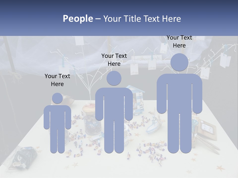 A Table Topped With Lots Of Items On Top Of A White Table PowerPoint Template