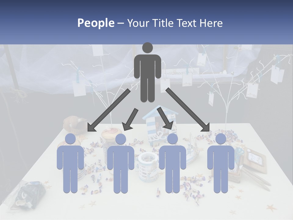 A Table Topped With Lots Of Items On Top Of A White Table PowerPoint Template