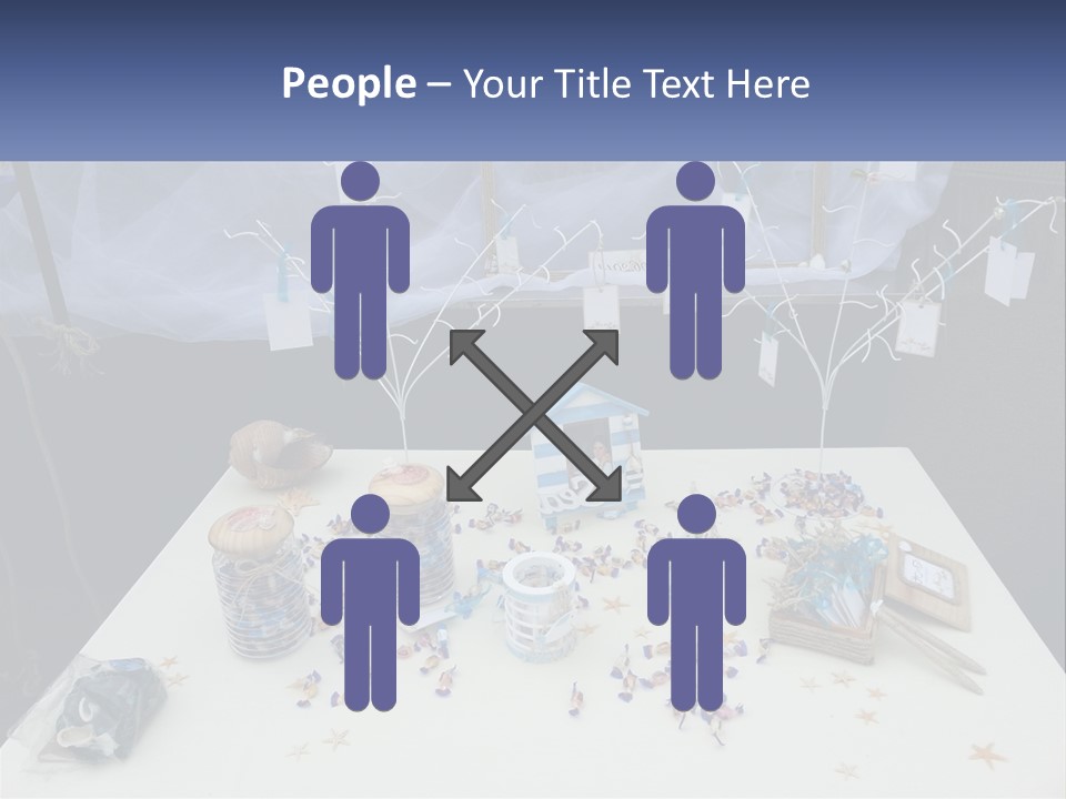 A Table Topped With Lots Of Items On Top Of A White Table PowerPoint Template