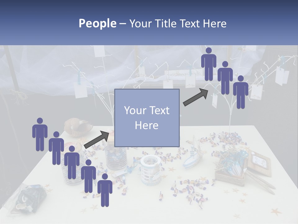 A Table Topped With Lots Of Items On Top Of A White Table PowerPoint Template