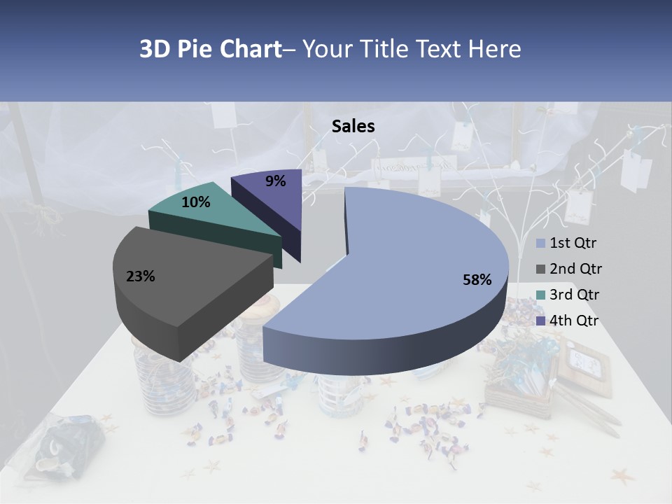 A Table Topped With Lots Of Items On Top Of A White Table PowerPoint Template