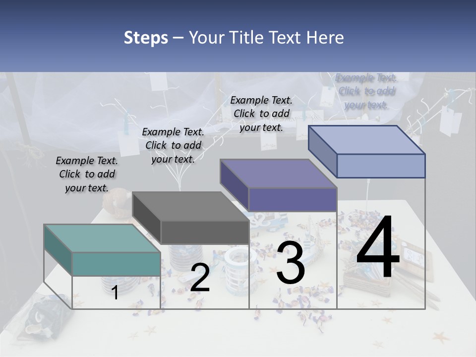A Table Topped With Lots Of Items On Top Of A White Table PowerPoint Template