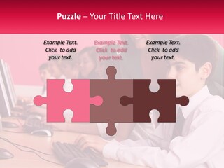 Desk Secondary School Tutorial PowerPoint Template