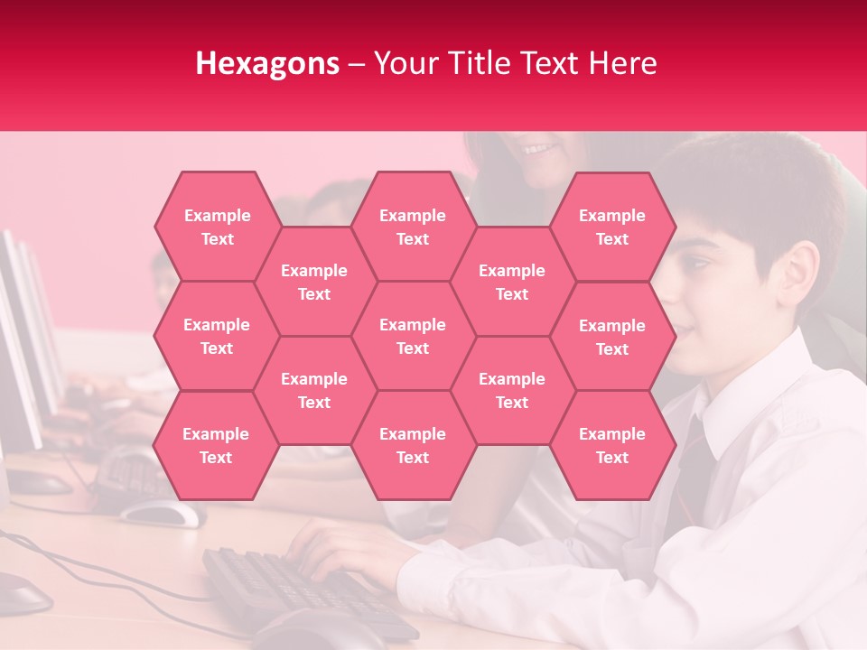 Desk Secondary School Tutorial PowerPoint Template