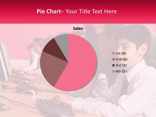 Desk Secondary School Tutorial PowerPoint Template