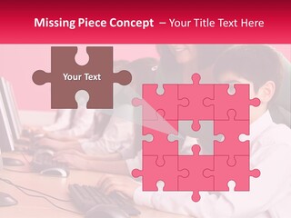 Desk Secondary School Tutorial PowerPoint Template