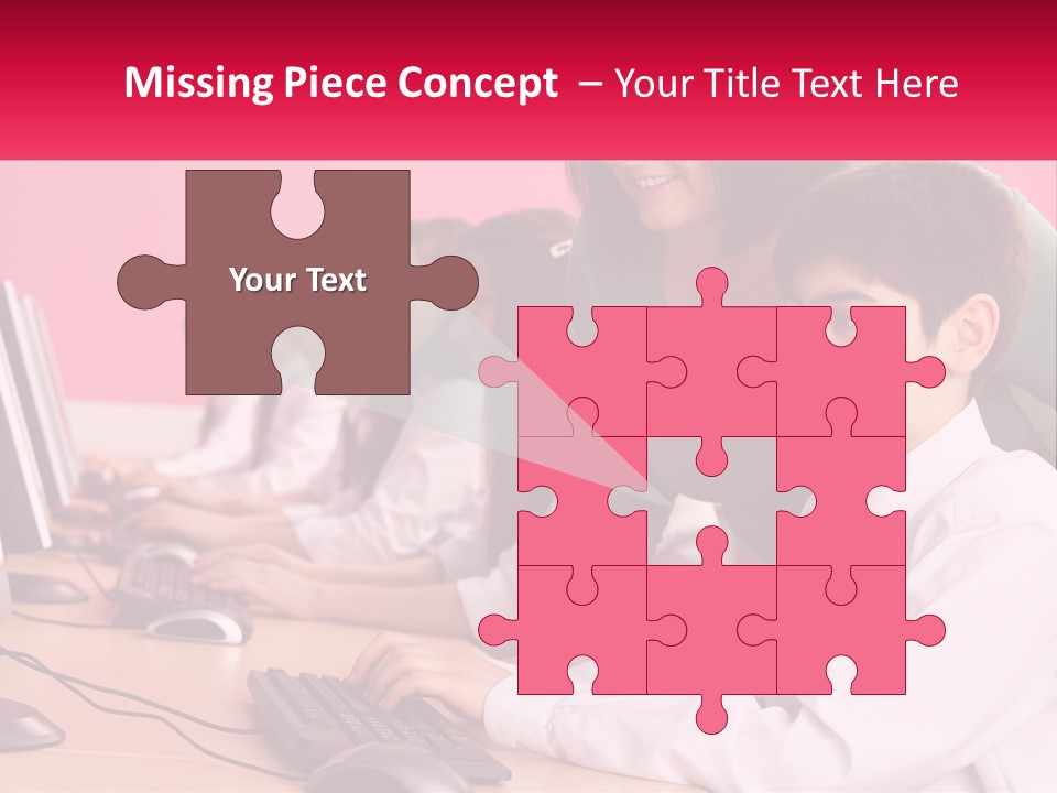 Desk Secondary School Tutorial PowerPoint Template