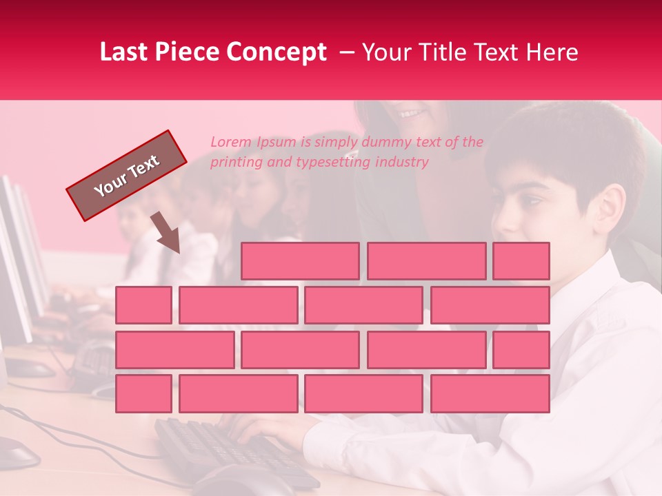 Desk Secondary School Tutorial PowerPoint Template