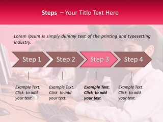 Desk Secondary School Tutorial PowerPoint Template