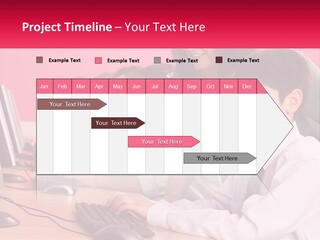 Desk Secondary School Tutorial PowerPoint Template