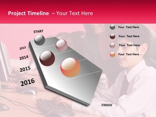 Desk Secondary School Tutorial PowerPoint Template