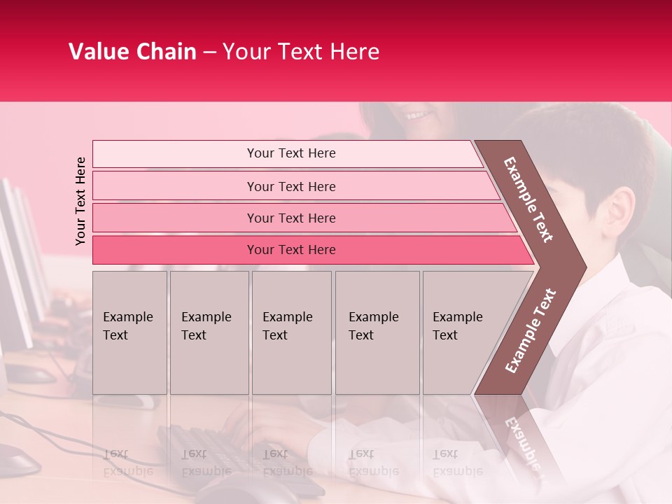 Desk Secondary School Tutorial PowerPoint Template