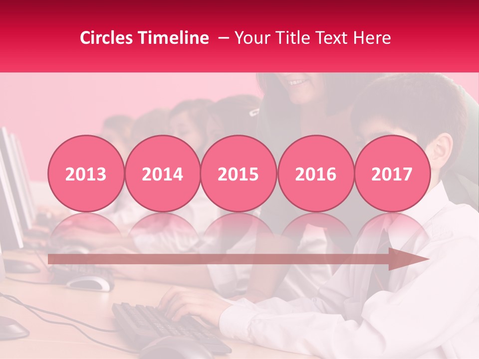 Desk Secondary School Tutorial PowerPoint Template