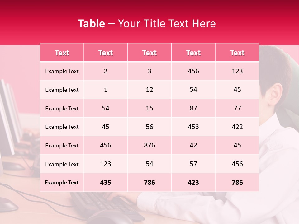 Desk Secondary School Tutorial PowerPoint Template
