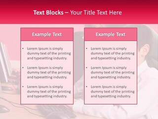 Desk Secondary School Tutorial PowerPoint Template