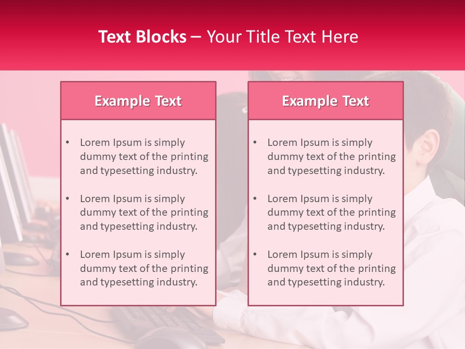 Desk Secondary School Tutorial PowerPoint Template