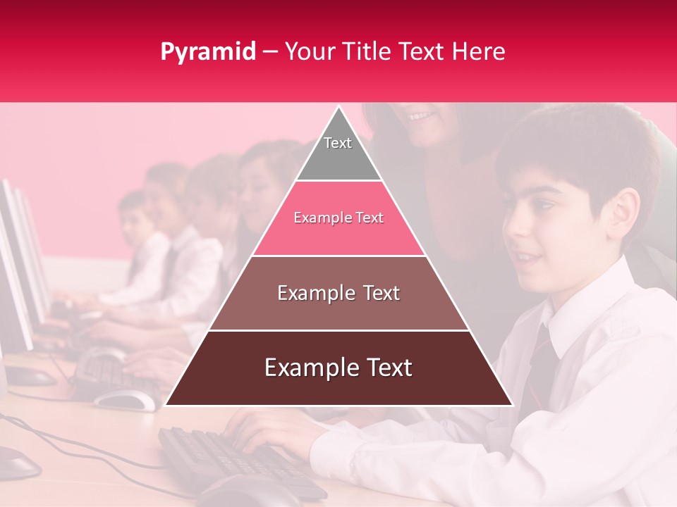 Desk Secondary School Tutorial PowerPoint Template