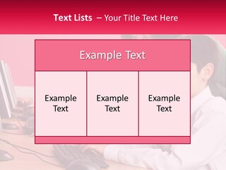 Desk Secondary School Tutorial PowerPoint Template