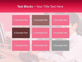 Desk Secondary School Tutorial PowerPoint Template