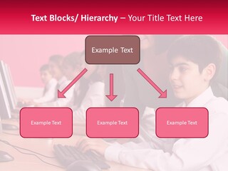 Desk Secondary School Tutorial PowerPoint Template