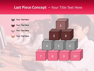Desk Secondary School Tutorial PowerPoint Template