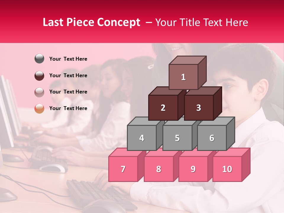Desk Secondary School Tutorial PowerPoint Template