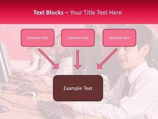 Desk Secondary School Tutorial PowerPoint Template