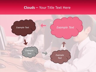 Desk Secondary School Tutorial PowerPoint Template