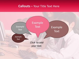 Desk Secondary School Tutorial PowerPoint Template