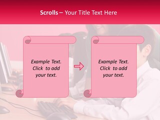 Desk Secondary School Tutorial PowerPoint Template