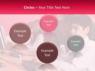 Desk Secondary School Tutorial PowerPoint Template