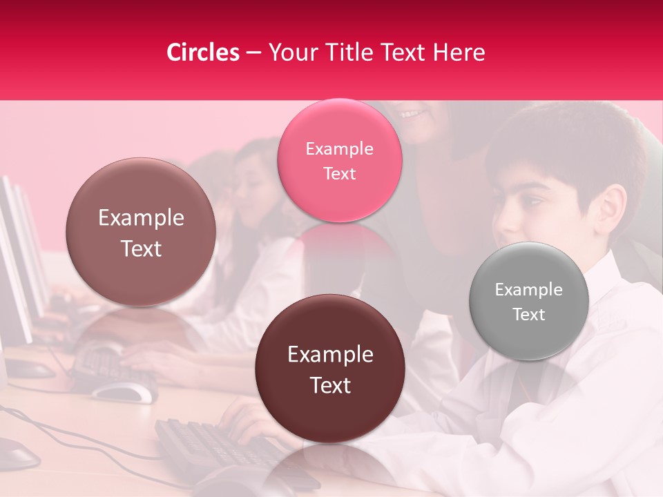 Desk Secondary School Tutorial PowerPoint Template