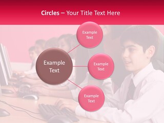 Desk Secondary School Tutorial PowerPoint Template