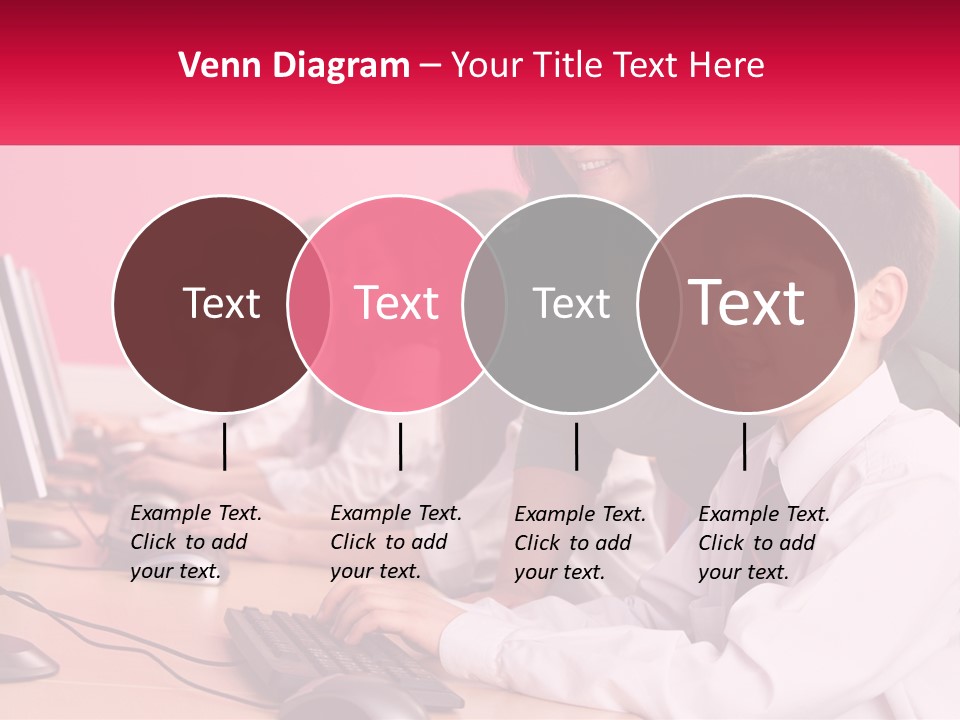 Desk Secondary School Tutorial PowerPoint Template
