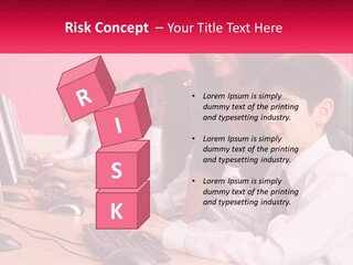 Desk Secondary School Tutorial PowerPoint Template