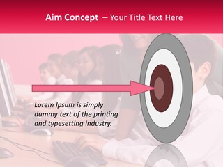 Desk Secondary School Tutorial PowerPoint Template