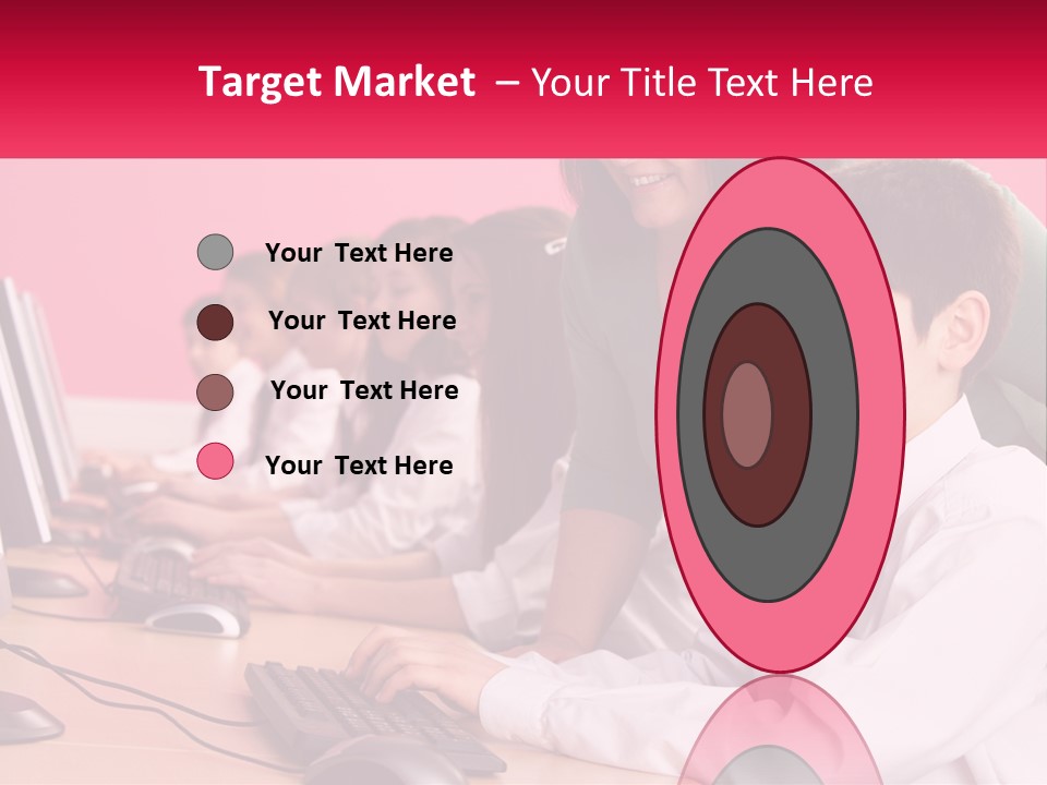 Desk Secondary School Tutorial PowerPoint Template