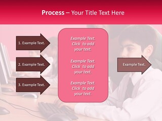 Desk Secondary School Tutorial PowerPoint Template