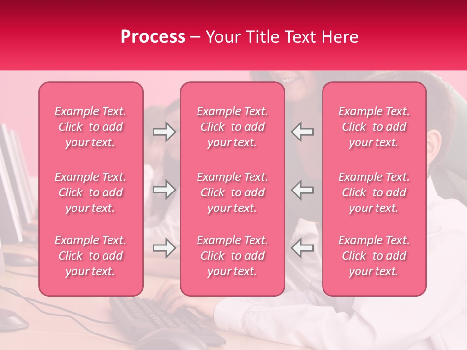 Desk Secondary School Tutorial PowerPoint Template