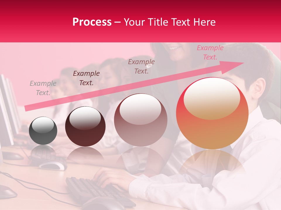 Desk Secondary School Tutorial PowerPoint Template