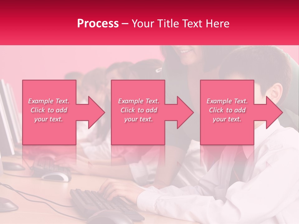 Desk Secondary School Tutorial PowerPoint Template