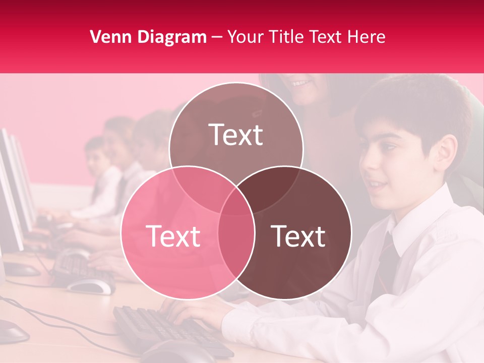 Desk Secondary School Tutorial PowerPoint Template
